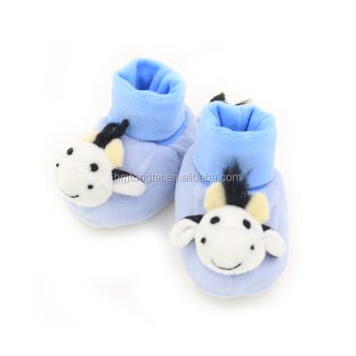 China Boat Shoes Super Soft Newborn Shoes Blue Cow for sale