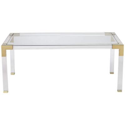 China Easy to clean modern center table bar table living room furniture clear acrylic lucite dining table for sale