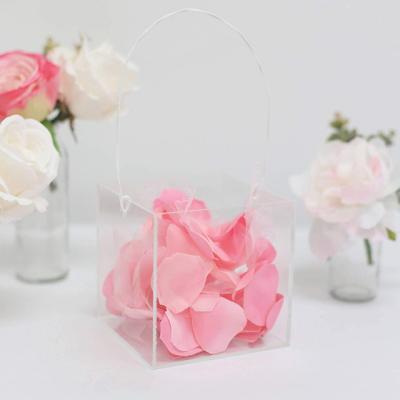 China Acrylic Wedding Gift Petal Patrol Wedding Bridesmaid Basket, Wedding Basket, Flower Basket for sale