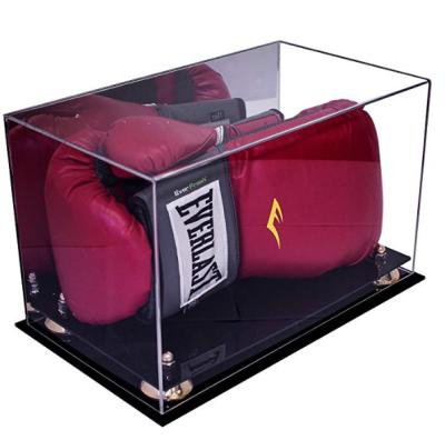 China Fanshion YKL-089 Environmental Friendly/Durable and Rectangle Clear Acrylic Display Box for Boxing Glove Display Case Plastic Storage Boxes for Helmet for sale