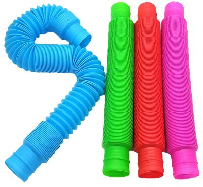 China Eco-Friendly Material Wholesales Tubes Sound Sensory Tube Toys 3CM For Autistic Busy People Kids Toys For Children And Autism For Boys And Girls Pop Up Tube for sale