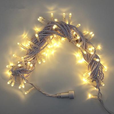 China Outdoor Shopping Mall Indoor Decoration Party String Lights Outdoor Christmas Fairy Lights Led PVC String Lights for sale