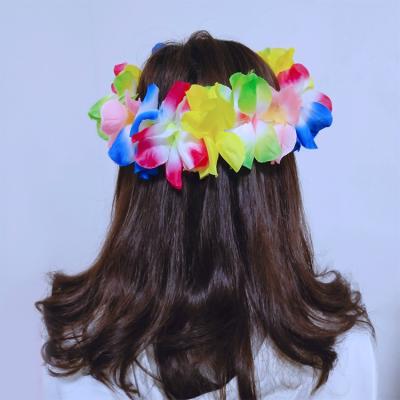 China Halloween/Christmas/festival decoration/party event/promotional gifts beach theme party Hawaiian flower Leis led flower garland for sale