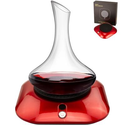 China Automatic Rechargeable Electric Wine Aerator Smart Wine Decanter with LED Light for sale