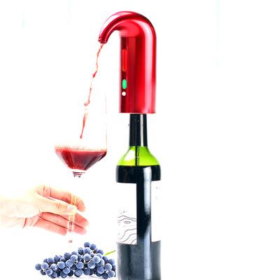 China Custom Classic Elegant Electric Portable LOGO Wine Bottle Electric Decanter Christmas Decoration ABS+Refillable Silicone/Battery Wine Aerator for sale