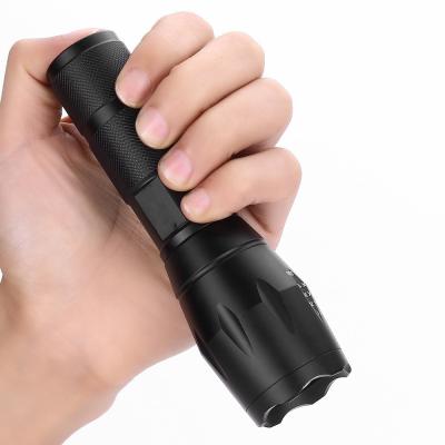 China Emergency Portable Flashlight 10W T6 LED 18650 Flashlight 5 Flashlight 5 Zoomable Handheld Adjustable Waterproof Aluminum Tactical Torch for sale