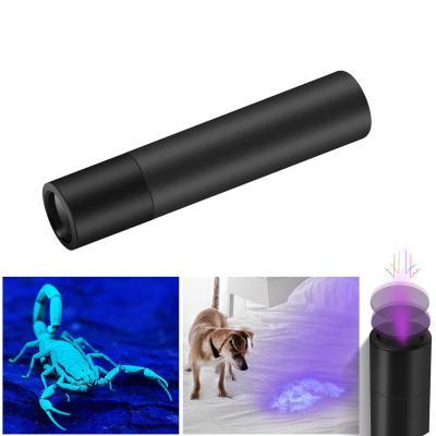 China Aluminum USB Chargering Ultraviolet Black 3Modes Emergency 3Modes UV Torch Light 365nm UV Blacklight Flashlight For Dog Urine Pet Soils Bed Bug for sale