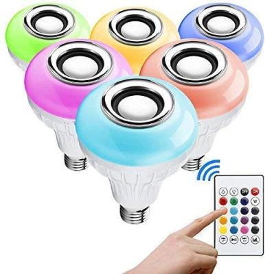 China Residential Speaker Generation II Smart LED Lamp Music Light Bulb With Updated Remote Control for sale