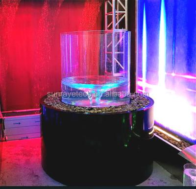 China Color-changing Feature 160X160XH180cm Outdoor Bubble Fountain Feature 160X160XH180cm Giant Upright Or Dancing Vortex Bubble Tornado LED Fountain For Hotel Park Garden Plaza Business Center for sale