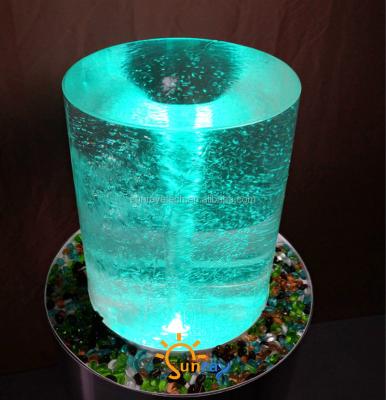 China Color-Changing Bubble NEW LED Floor-standing Fengshui Fountain Upright or Dancing Tornado Fountain Vortex Bubble Fountain Feature for sale