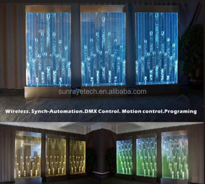 China Changeable Bubble Feature Models Show 2016 H96*W142 Inch LED Digital Programmed Bubble Feature Screen Divider Wall Hotel Restaurant KTV Bar Mall Store for sale