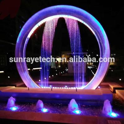 China Large Modern Project Sculpture Water Curtain And Graphic Waterfall For Event Celebration Stage for sale