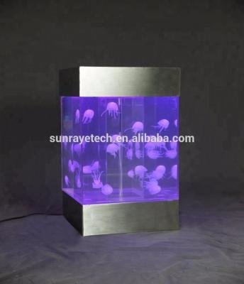 China Home Office Hotel KTV Bar Resturant Supermarket Banquet Holiday deco 2018Tabletop Jellyfish Tank Aquarium Decoration for home office bar restaurant holiday ceremnoy wedding for sale