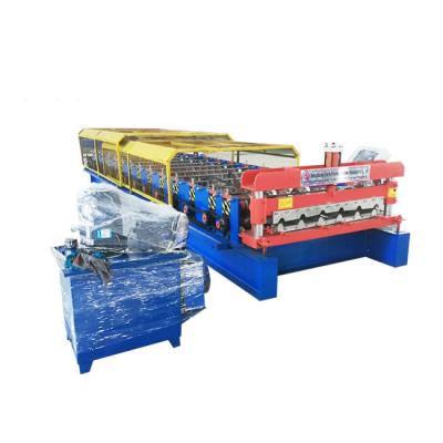 China Building material stores metal steel roof tile and wall cold roll forming making machine by china factory for sale