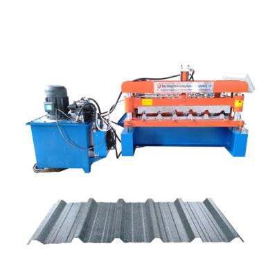 China Automatic Building Material Stores Trapezoidal Color Steel Roof Panel Cold Roll Forming Machine for sale