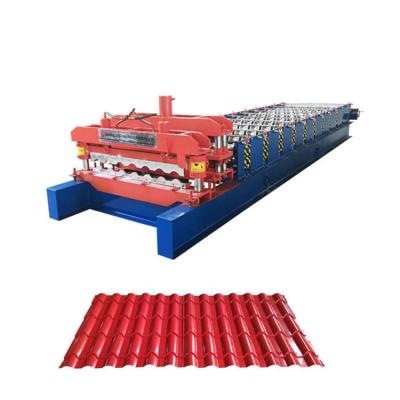 China Building Material Shops Step Tile Profile Metal Sheet Roll Forming Machine for sale