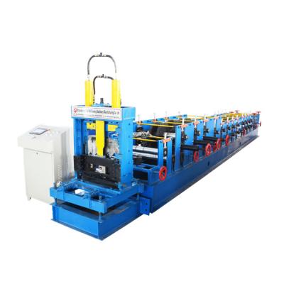 China Adjustable Building Material Stores C Purlin Roll Forming Machine For 80-300mm Purlin Production for sale