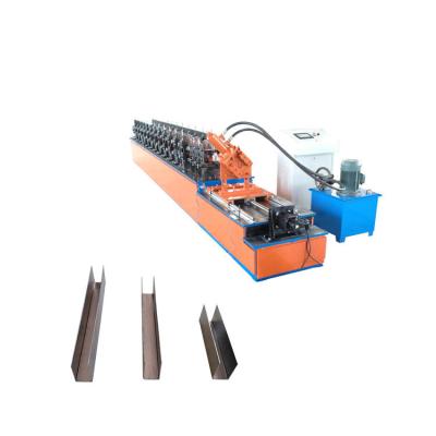 China Cheap Price Ceiling Light Metal Frame Steel Keel C U W Profile Frame Roll Forming Machine for sale