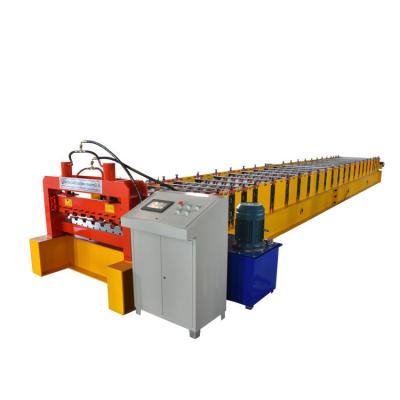 China Building Material Stores Deck Sheet Floor Panel Roll Forming Machine for sale