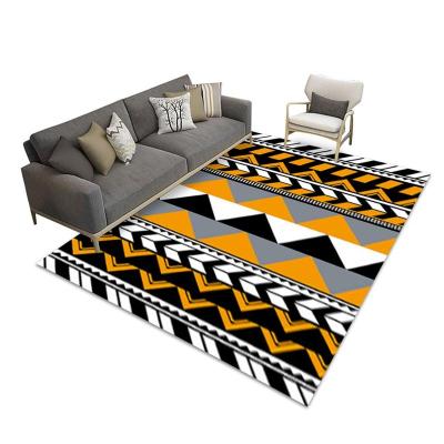 China New Design Anti-Slip Large Center Shag Blanket Custom Printed Living Room for sale