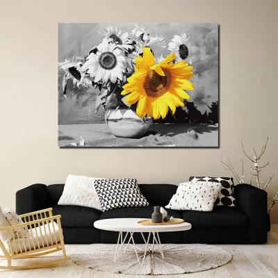 China Classic Area Color Sunflower Art Landscape Photography Print Painting for sale