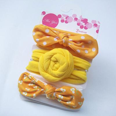 China Wholesale Sweet Baby Headbands Bow Hair Accessories Cute Turban Headbands For Baby for sale