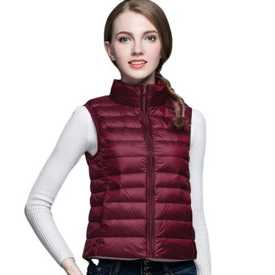 China Wholesale Winter Breathable Warm Lightweight Waistcoat Women Collar Support Stocking Vest for sale