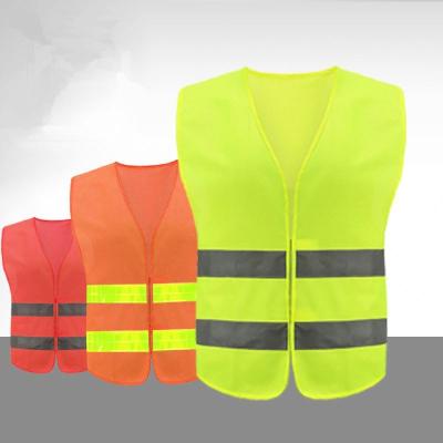 China Safety Vest Cheap QUICK DRY High Zipper Tape Yellow Reflective Visibility for sale