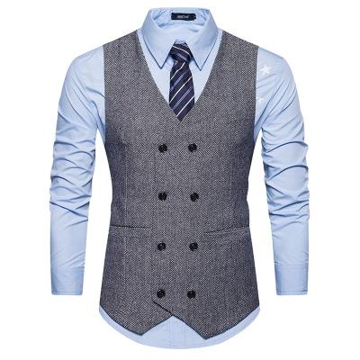 China Anti-pilling cheap factory price wedding vest suits for men vests vests made in low china for sale