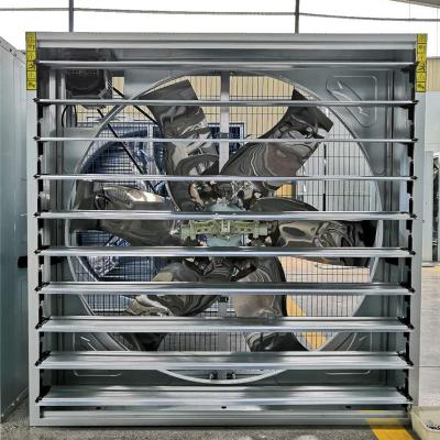 China Axial fan combinated product manual /Automatic ventilation shutter louver for house/greenhouse/poultry factory for sale