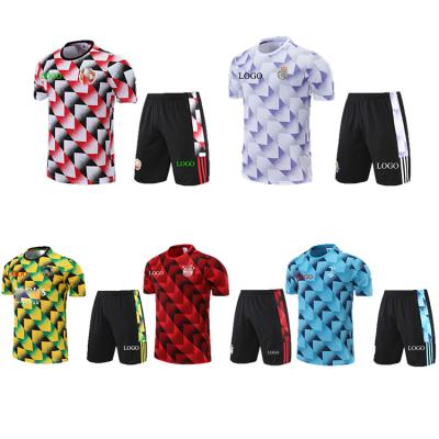 China Breathable 2022 New Season Custom Logo Sublimated Team Training Kits Shorts Soccer Jerseys Soccer Wear Uniforms Full Shirt Sets For Men for sale