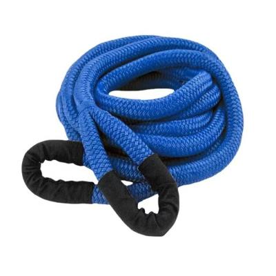 China Nylon 22mm 9m Off Road Car Towing Kinetic Recovery Rope With Protective Sleeve for sale