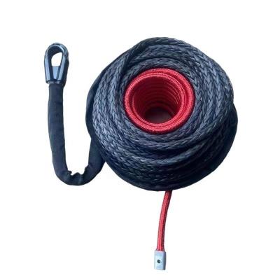 China ATV/UTV uhmwpe 4mm 4mm 8mm 12strands braided uhmwpe winch rope for sale