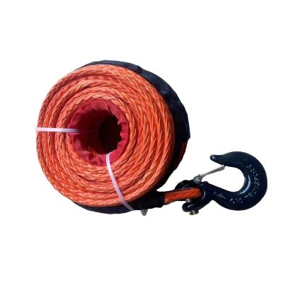 China ATV / UTV Synthetic UHMWPE 10mm x 30m UHMWPE Synthetic Winch Rope for sale