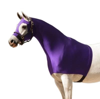 China Elastic horse hood LYCRA BODY HOOD Horse Rug India Kanpur blanket lycra horse blanket horse blanket horse hood for sale