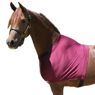 China Elastic Horse Blanket Hood Lycra Horse Hood Elastic Horse Blanket for sale