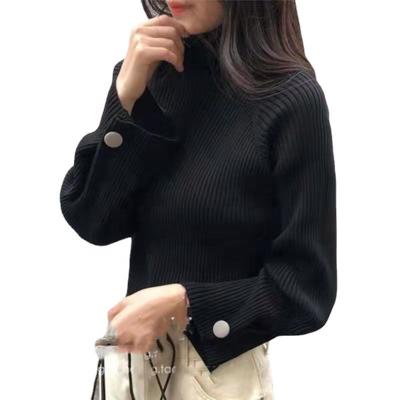 China Anti-wrinkle women's sweater hot spots 2021 new years high neck sweater sensual loose products knit sweater for sale