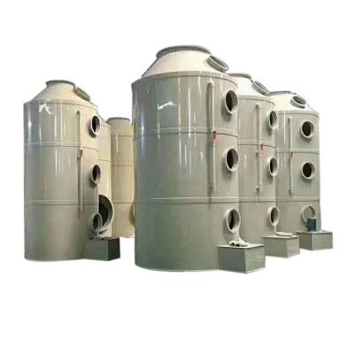 China Industrial Waste Gas Treatment Equipment Desulfurization Pp Acid Mist Spray Absorber Scrubber Spray Tower for sale