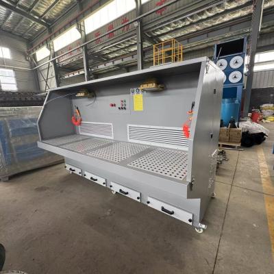 China Industrial Workshop Cutting Grinding Downdraft Dust Collector Sanding Table Polishing Downdraft Workbench for sale