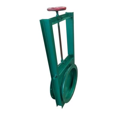 China Customization Gate Valve Cast Steel Sewage Slurry Manual Knife Gate Valve for sale