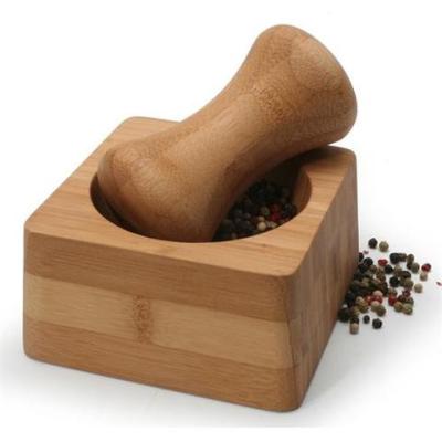 China Viable Natural Living Bamboo Mortar and Pestle for sale