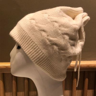 China COMMON cashmere knitted casual warm and comfortable autumn and winter multifunctional hats for sale