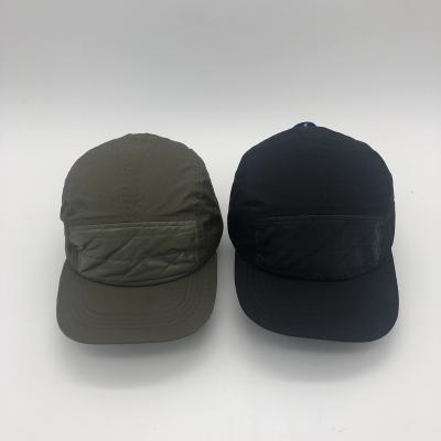 China New Design Stylish Joint Cotton Poplin JOINT Accept Custom Adjustable Flat Baseball Cap for sale