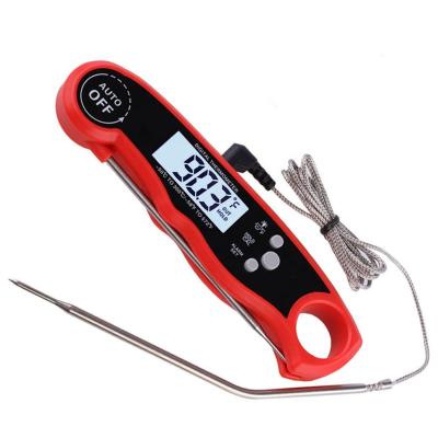 China White Backlit Oven Safe Leave in Meat Thermometer, Dual Probe Instant Read Digital Food Meat Thermometer with Alarm Function for Cooking, BBQ, for sale