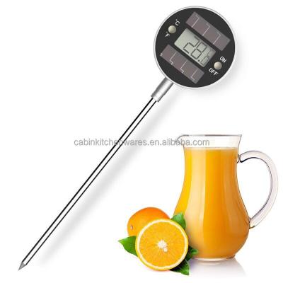 China New Design Solar Powered Digital Food Thermometer for Milk, Coffee, Cooking and BBQ Meat for sale