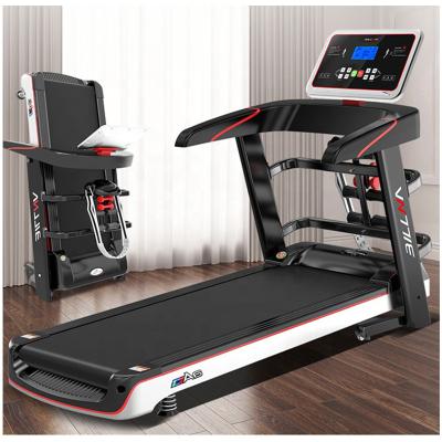 China New Design 2022 Foldable Home Workout Black Home Gym Professional Treadmill Foldable Multifunctional Treadmill for sale