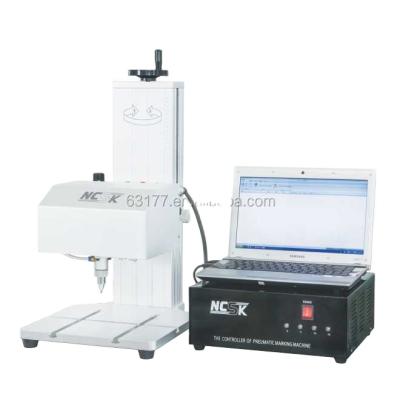 China Pneumatic Metal Marking Machine NCSK Steel 430*330*675 Supplied 2 Years NC; ZHE Online Support Metal, 300mm plastic easy to use 3mm for sale