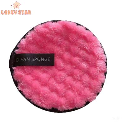 China Face Makeup Remover Cleansing Pad Microfiber Face Pads Rose Round Reusable Makeup Remover Cleansing Towel for sale