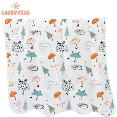 China Lokeystar PORTABLE Umbrella 6 Seats 100% Cotton Baby Wrap Muslin Baby Wrap for sale