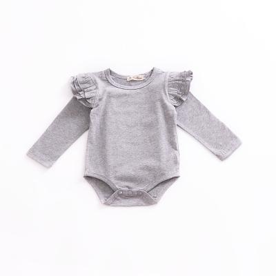 China 100% Cotton 1-3 Year Baby Romper Newborn Babies Breath Long Sleeve Romper Onesie for sale